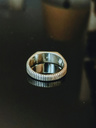 Bague Argent Basique pour Hommes Adad