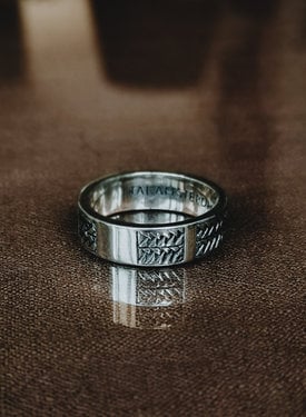 Silver Braided Men's Ring Angus