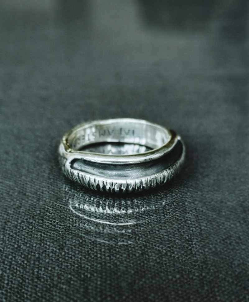Silver Contemporary Men's Ring Lucio