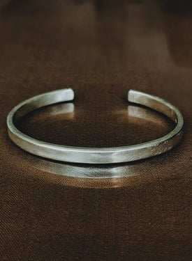 Silver Perfect Basic Men's Cuff Bracelet Lonn