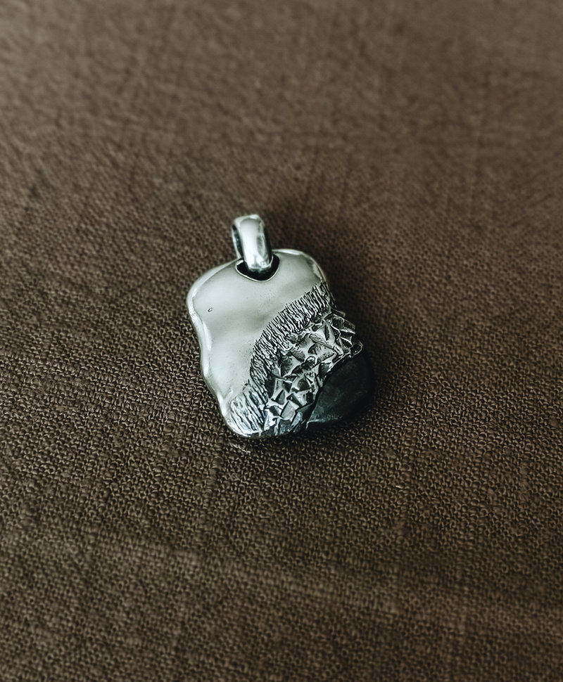 Silver Men's Rock Pendant Artur