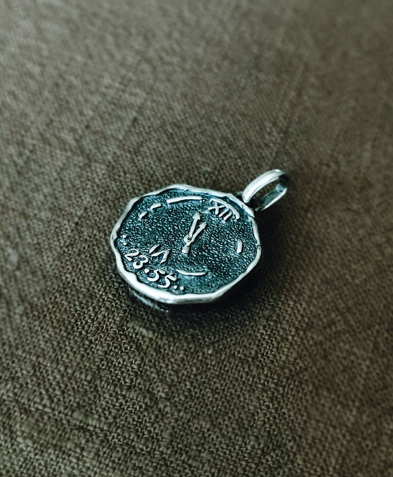 Pendentif Argent Oxydé pour Hommes Bardo