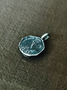 Silver Men's Oxidized Pendant Bardo