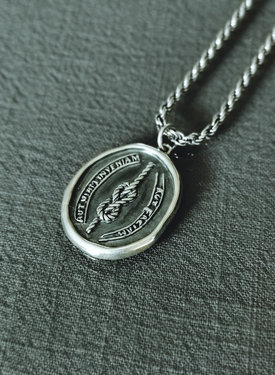 Pendentif Argent Symbole pour Hommes Vibodh