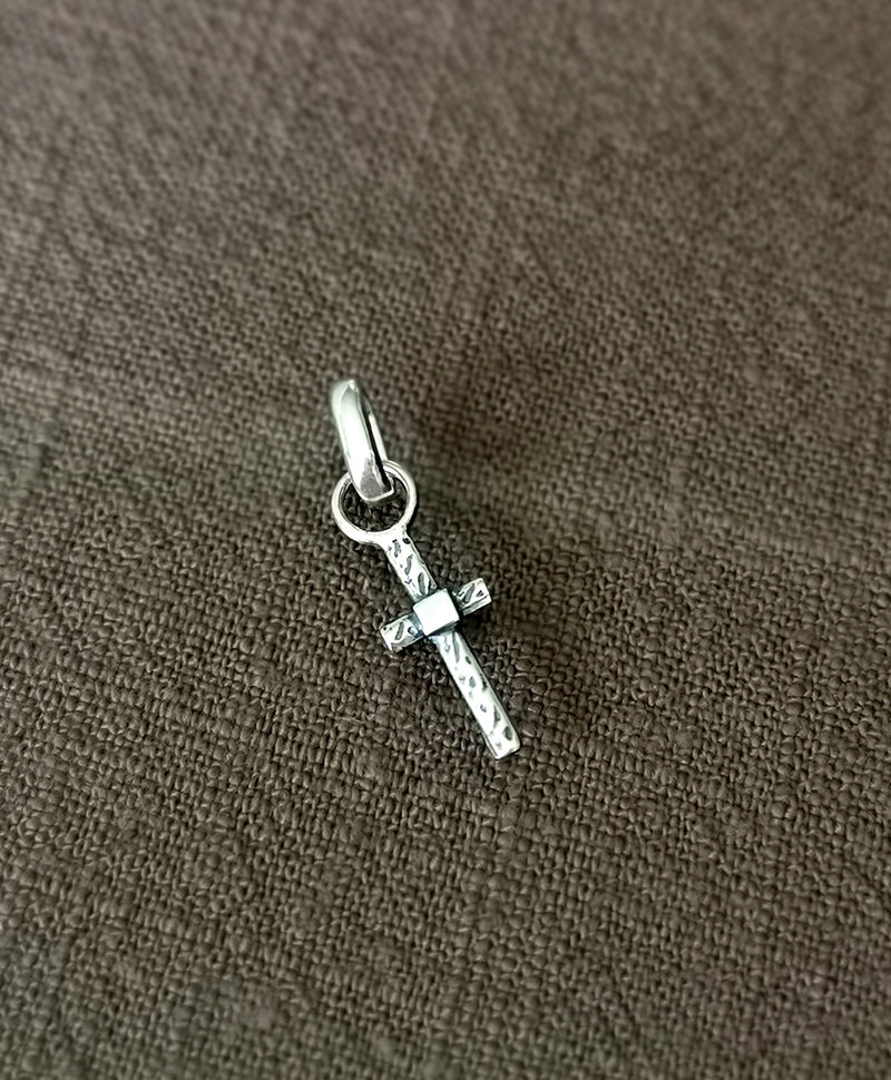 Silver Cross Pendant Men Tenchi