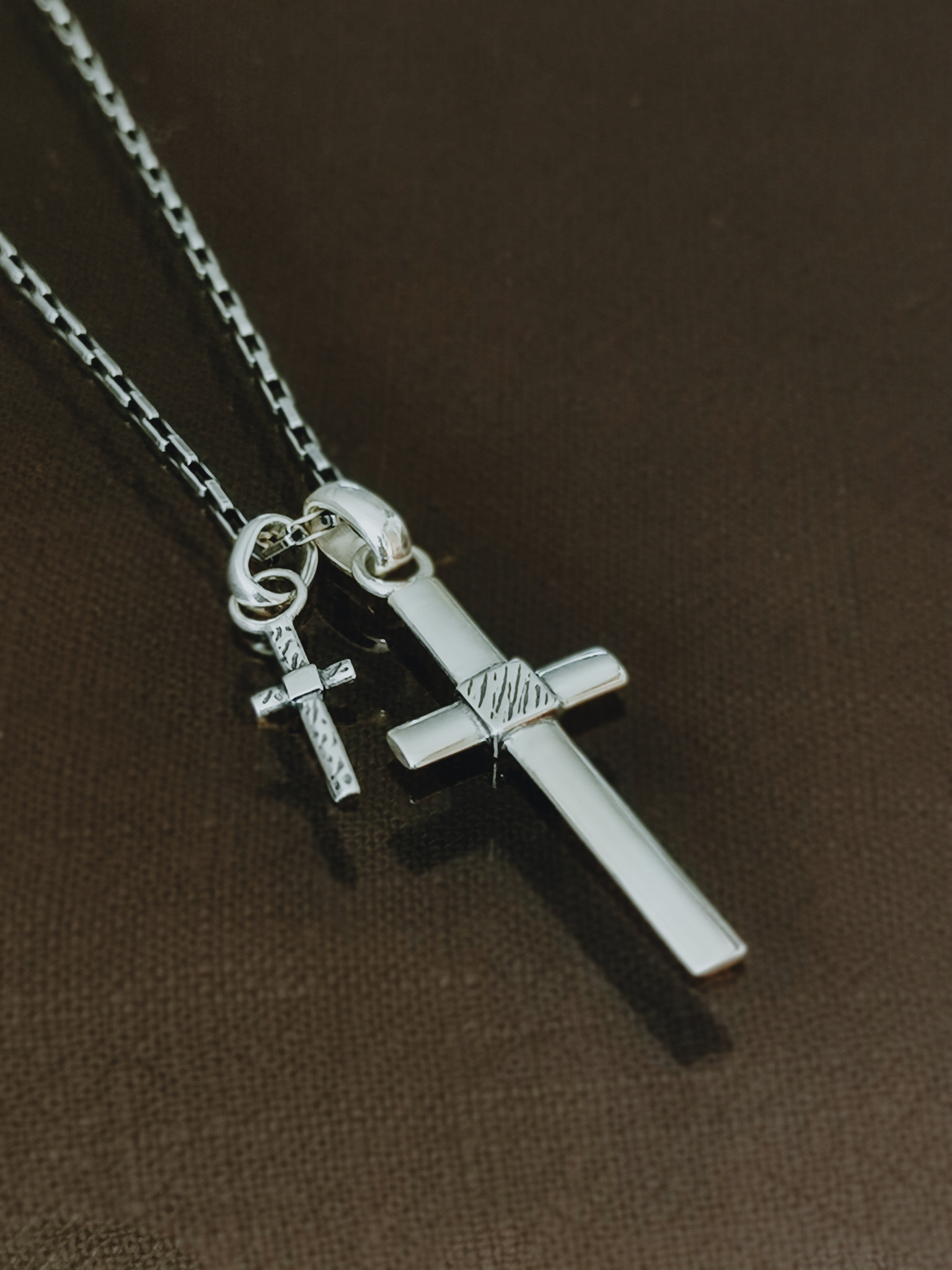 Silver Cross Pendant Men Benci - Taj Amsterdam