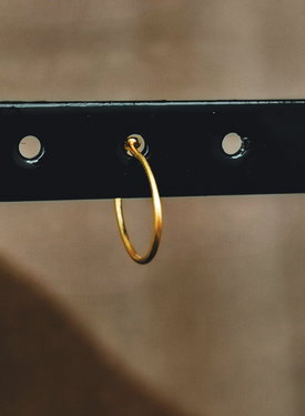 Gold Plated Thin Gold Plated Earring Men Jahi