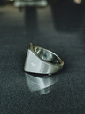 Silver Men's Signet Ring With Onyx Adofo