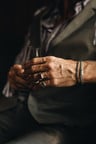 Silver Men's Ring With Red Stone Dodzi