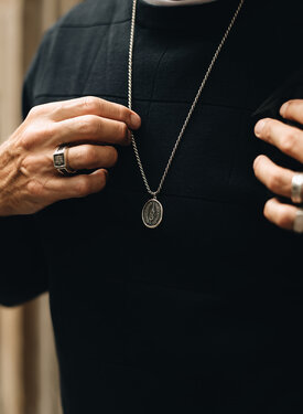 Pendentif Argent Symbole pour Hommes Vibodh