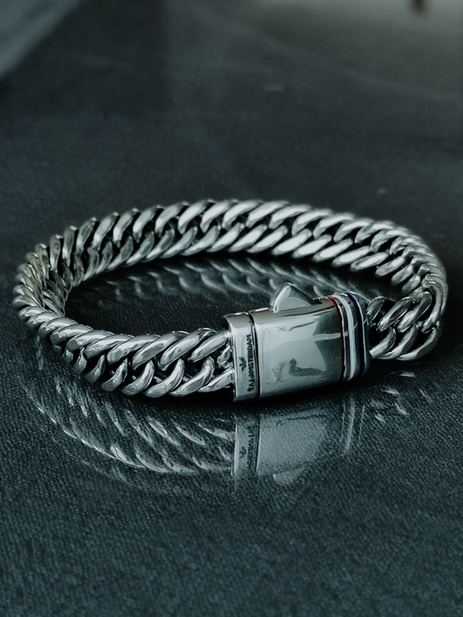 Men's Silver Cuban Bracelet 5mm | VIRAGE London