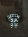Silver Men's Ring With Morse Code Benedikt