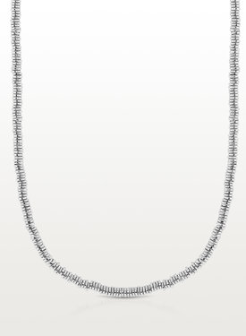 Disc Bead Necklace Yume, Silver