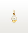 Large Pearl Pendant Shinju, Gold Plated