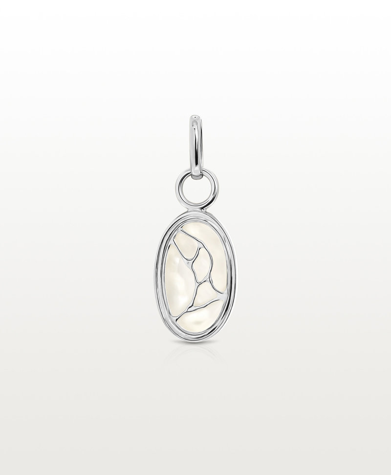 Mother Of Pearl Pendant Miyuna, Silver