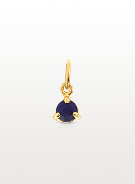 Small Lapis Lazuli Pendant Mana, Gold Plated