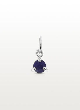 Zilveren Hangertje Met Lapis Lazuli Mana