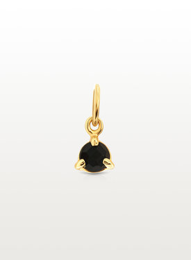Small Onyx Pendant Mana, Gold Plated