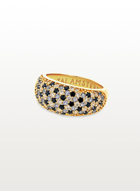 Gold Plated Steentjes Dome Ring Sora