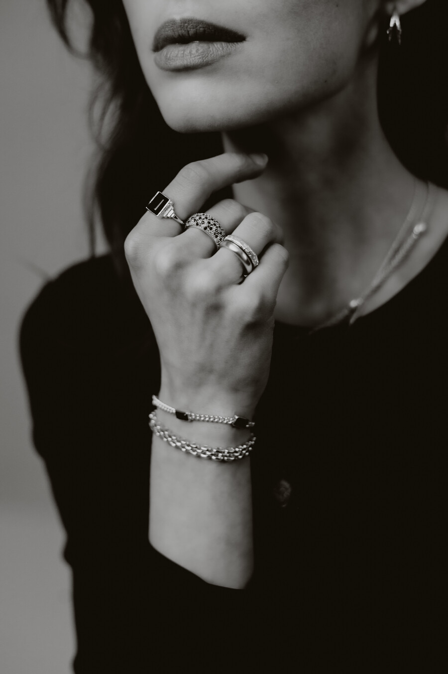 Majestic Onyx Ring Koko, Silver Taj Amsterdam