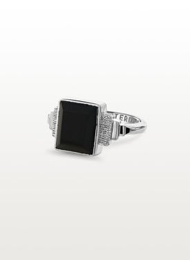 Zilveren Timeless Onyx Ring Koko