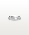 Brushed Stack Ring Kichi (Slim), Silver