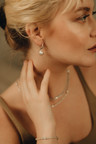 Einzelner Silberner Perlen-Ohrring Charme Shinju