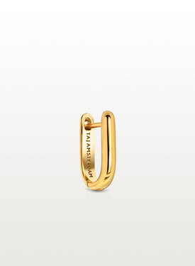 Single Rectangular Earring Sumiye (Small), Gold Plated