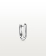 Single Rectangular Earring Sumiye (Small), Silver