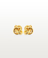 Gold Plated Oneindige Knoop Ear Stud Set Mei