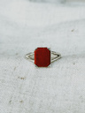 Red Jasper Ring Meiyo, Silver