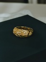 Gold Plated Blossom Dome Ring Sakura