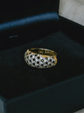 Gold Plated Steentjes Dome Ring Sora