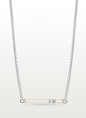 Silberne Halskette mit Emaille-Bar Izumi