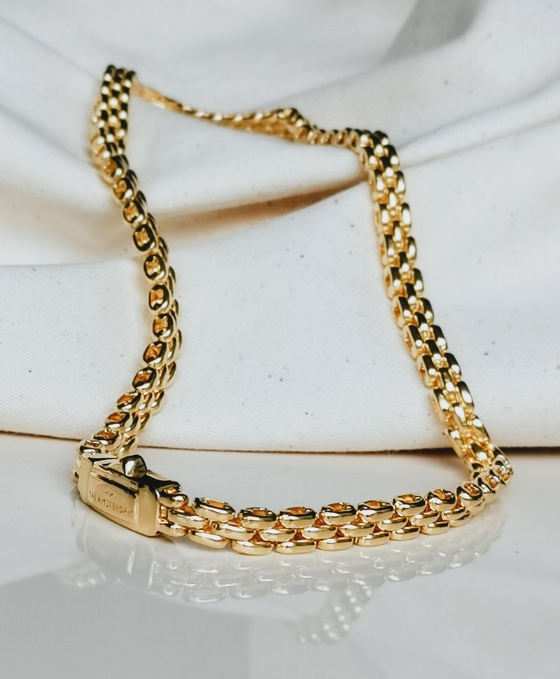 Thick Chain Necklace Aimi, Gold Plated