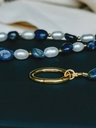 Gold Plated Lapis Lazuli & Parel Ketting Aiko