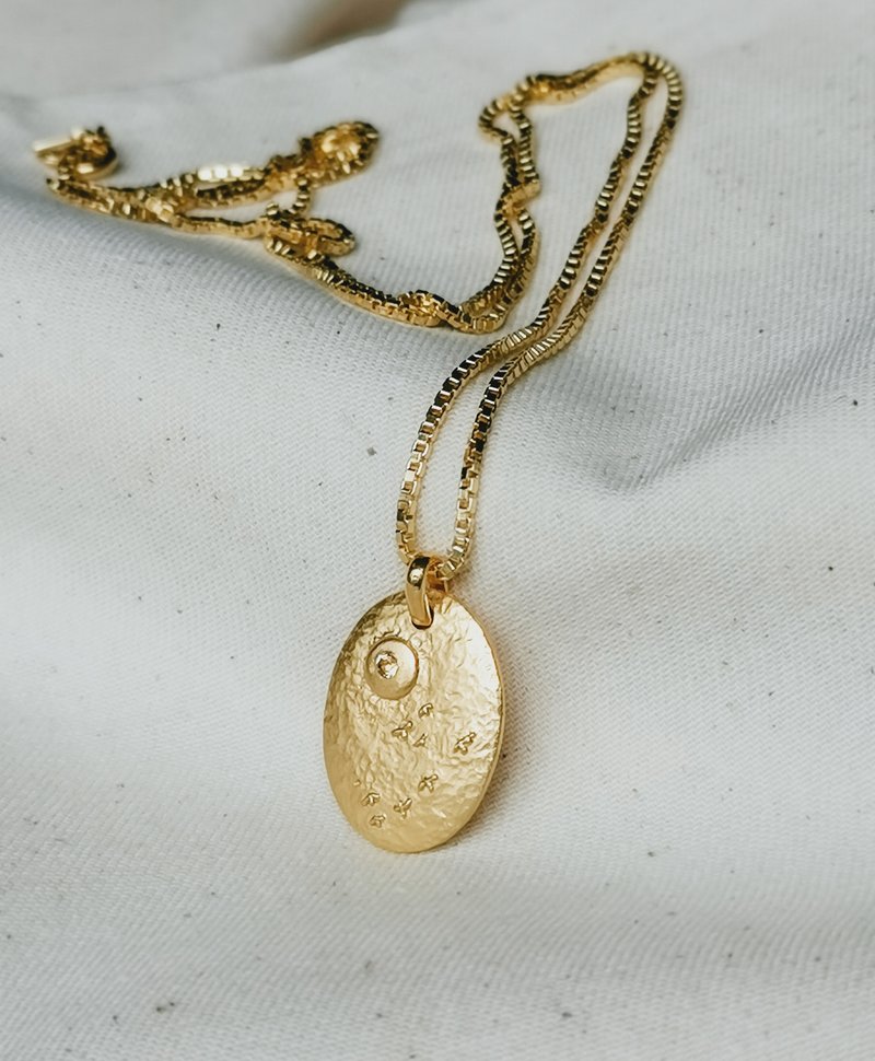 Two-sided Pendant Shinrin, Gold Plated