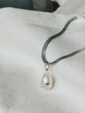 Large Pearl Pendant Shinju, Silver