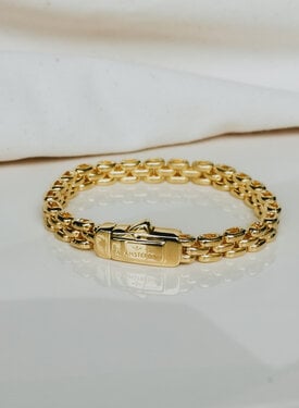 Gold Plated Dikke Schakelarmband Aimi