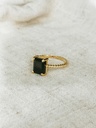 Gold Plated Gedraaide Onyx Ring Yugen