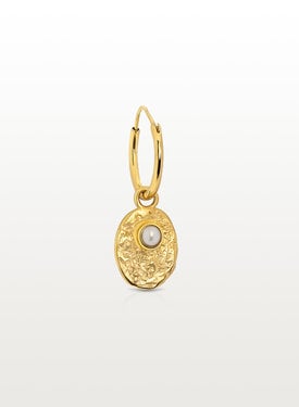 Enkele Gold Plated Oorbel Met Parel Bela