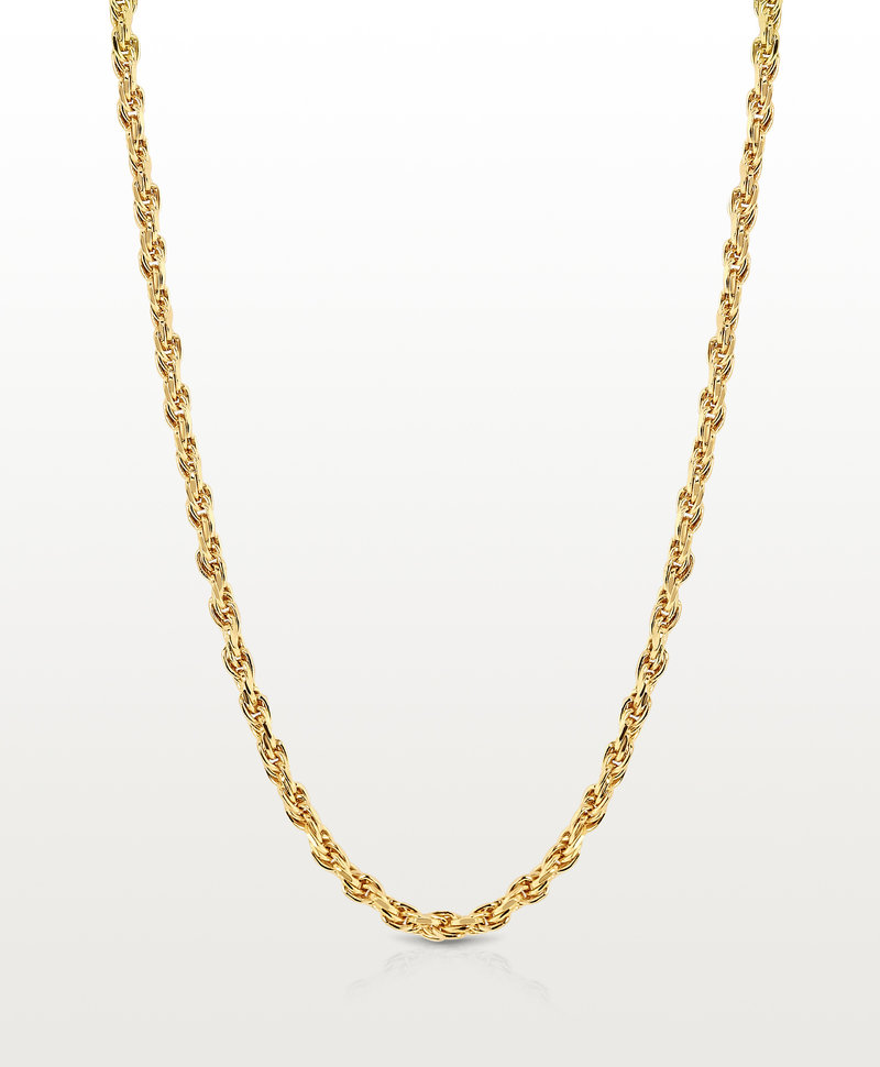 Twisted Necklace Makana, Gold Plated