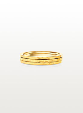 Gold Plated Stacked Ring Juji