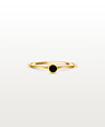 Zilveren Minimalistische Ring Met Onyx Keala