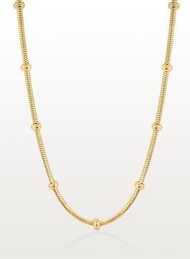 Gold Plated Bolletjesketting Alena