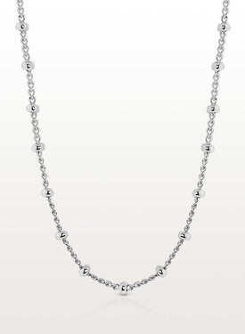 Ball Chain Necklace Agna, Silver