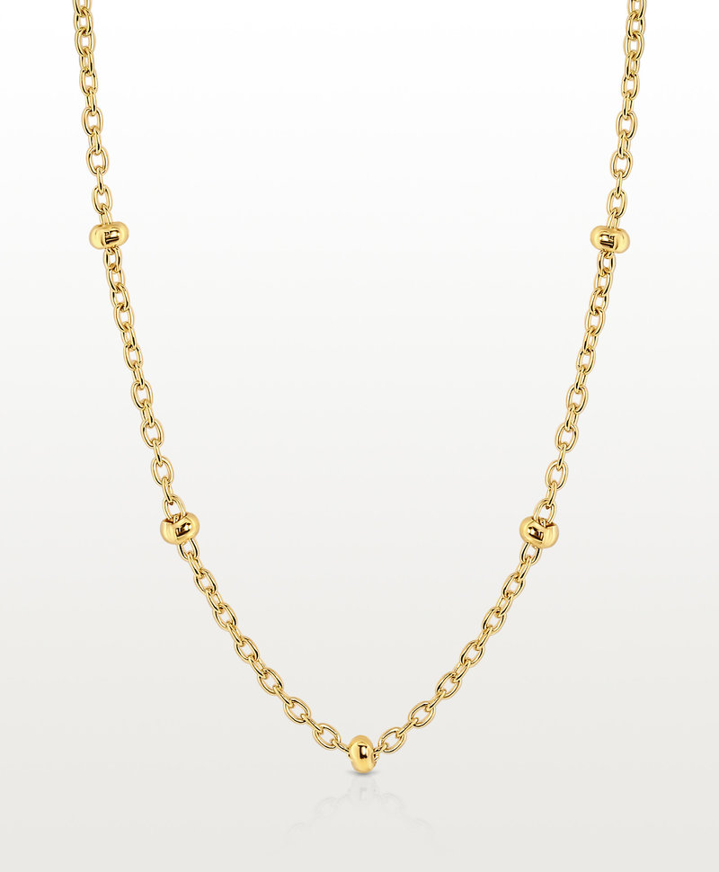 Ball Chain Necklace Adara, Gold Plated