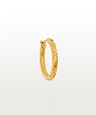 Enkele Gold Plated Grote Hoop Oorbel Ariadne