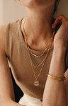 Gold Plated Box Chain Ketting Lesedi