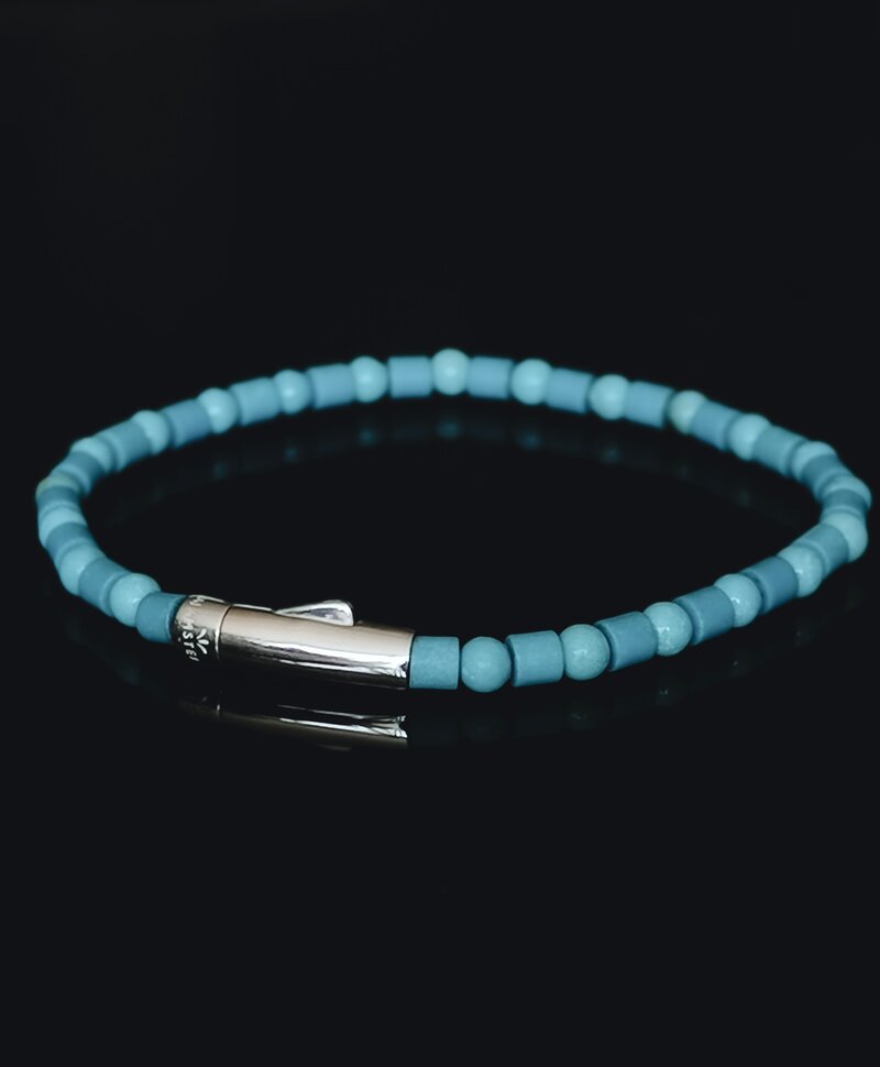 Turquoise Men's Bead Bracelet Nhean